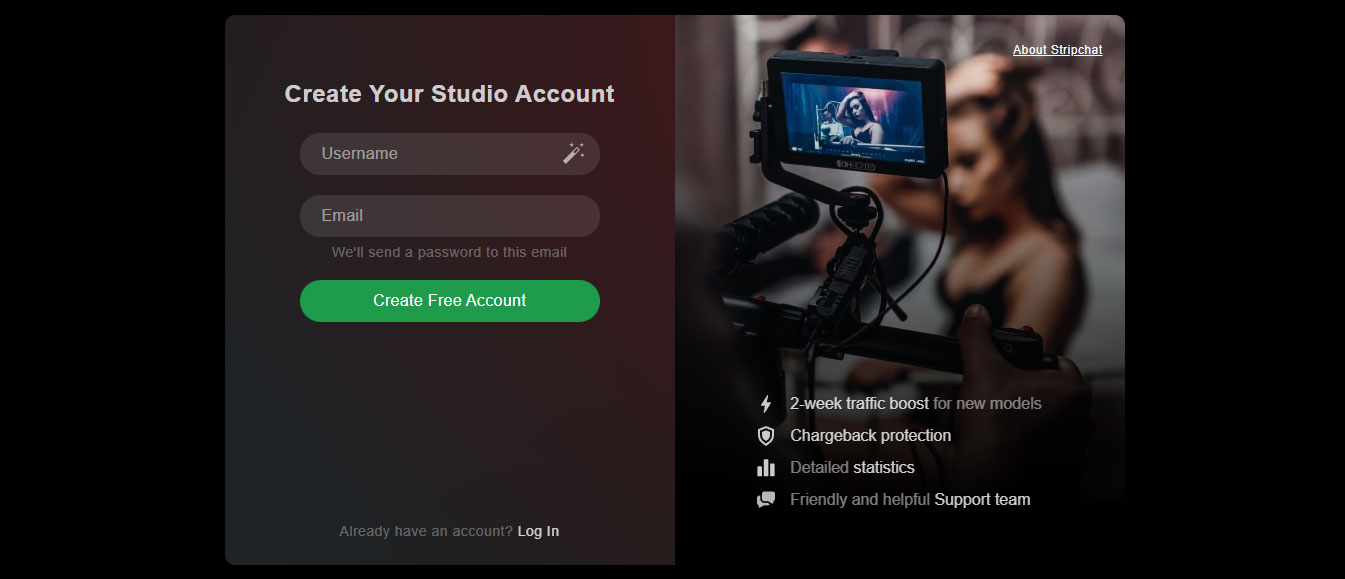 StripChat - Wie registriere ich ein Studio-Konto