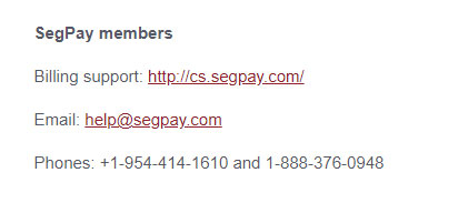Stripchat - How to contact to SegPay